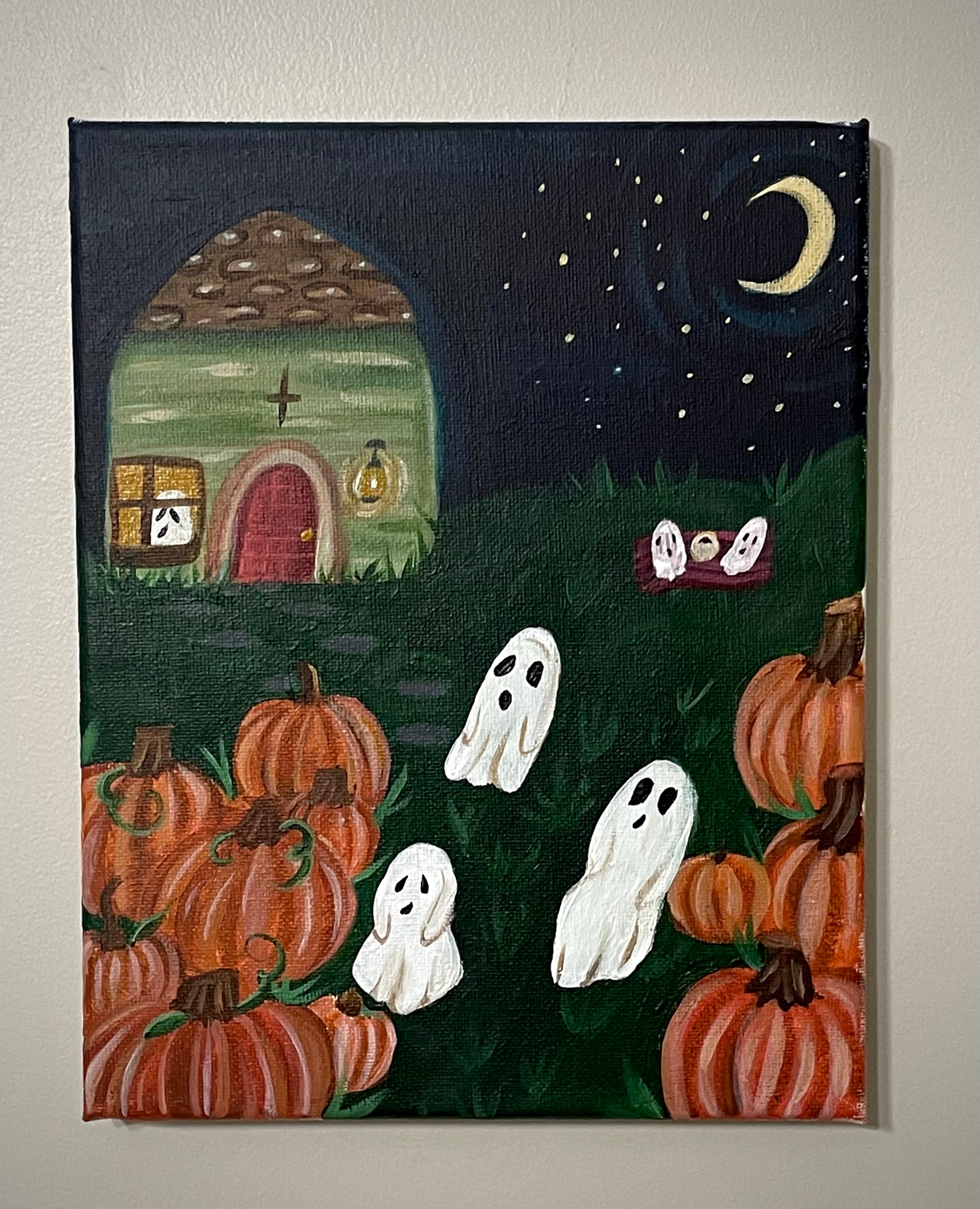 Pumpkin patch- small canvas